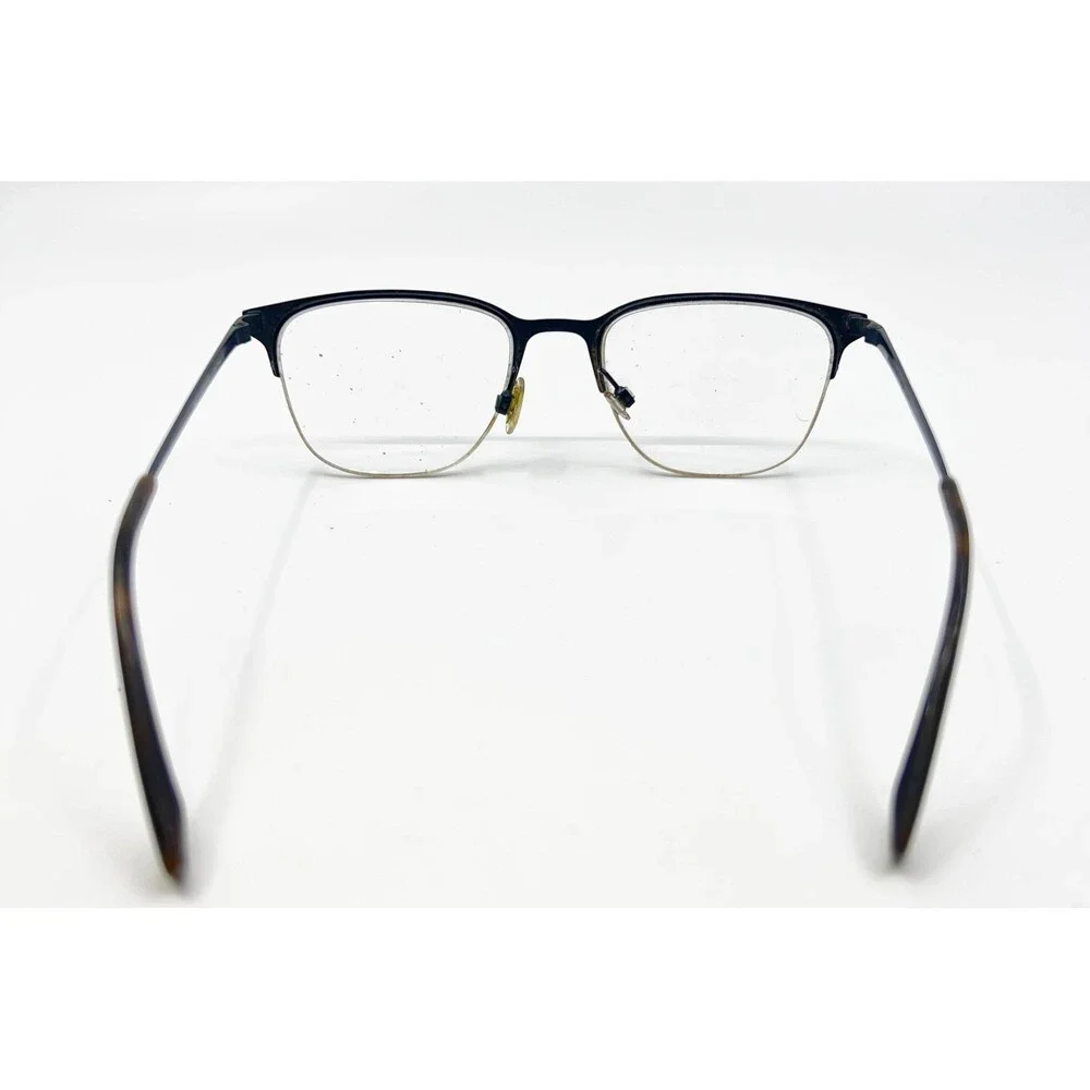 Warby Parker Wallis Eyeglasses Mens Blue Semi Rimless Square 53-20-145 37518